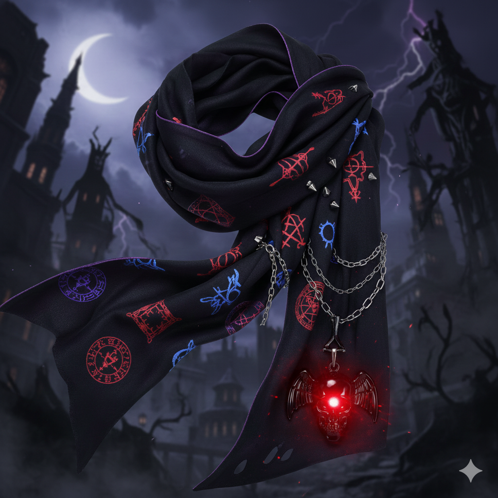 黒いマフラーの画像