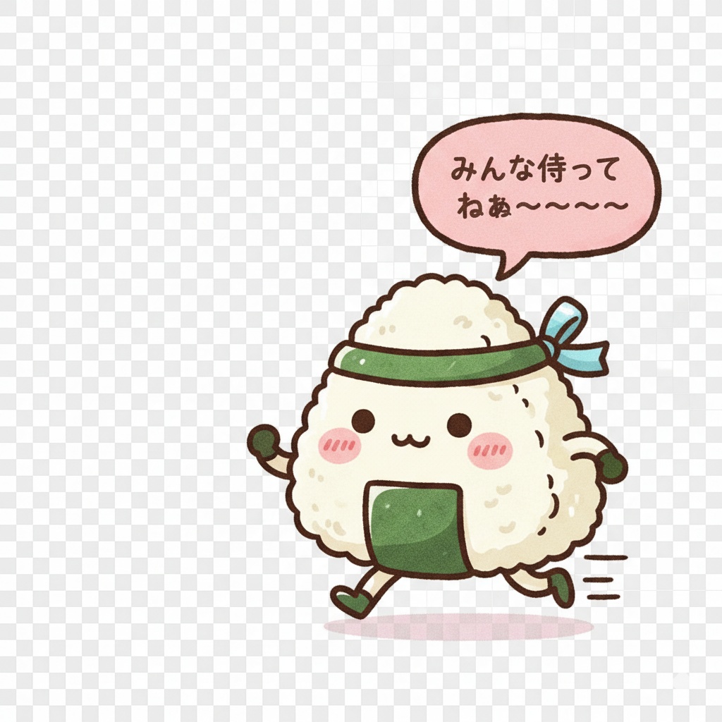 走るおにぎりちゃん